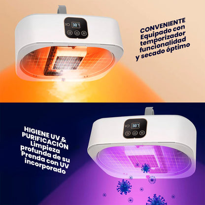 SECADOR DE ROPA PORTÁTIL CON ROPERO